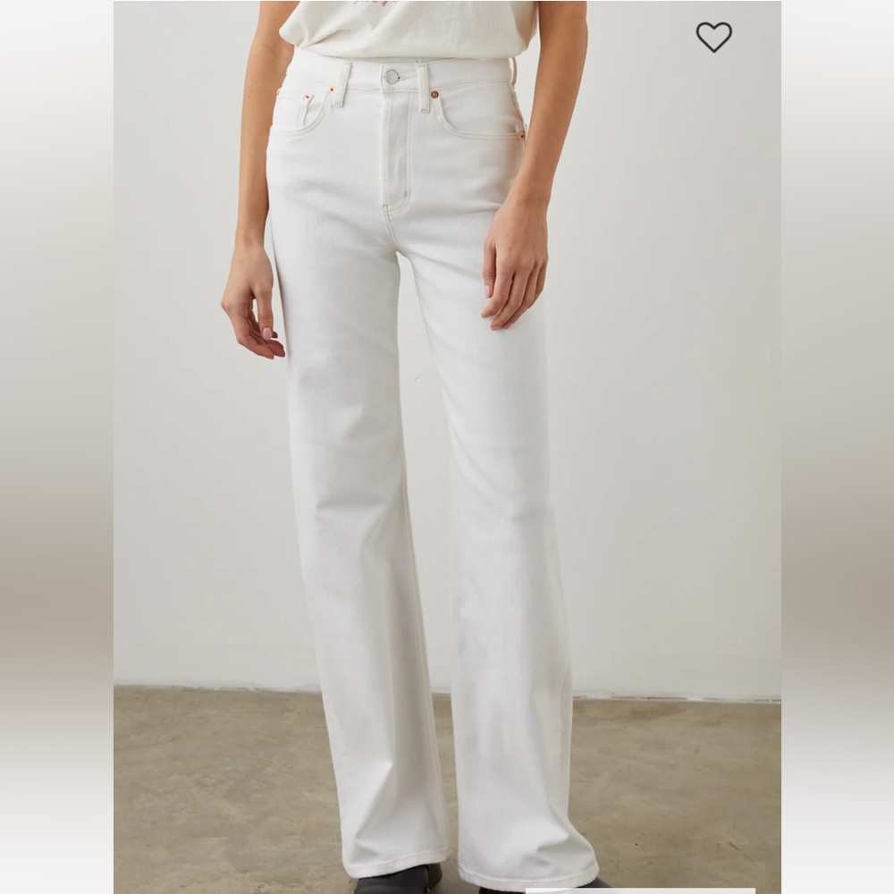 Rails Getty Wide Leg White Denim